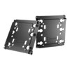 Fractal Design Universal Multibracket Dual Pack, Type-A, 2.5”/3.5” SSD/HDD Compatibility, Black