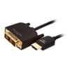 2M Techlink HDMI 1.4b (Male) to DVI-D Dual Link (24+1) (Male) Video Cable, 1080p, Gold Plated Connectors, 30AWG, Black