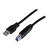 1.5M Xclio USB3.0 Type A to Type B Printer Scanner Cable Black OEM