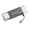 16GB Verbatim Store'n'Go Drive, Apple Lightning to USB A USB3.0, Transfer files from/back up your  USB equipped PC