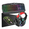 Xclio CP-04 Elite 4 in 1 RGB Gaming Kit Keyboard, Mouse, Pad & Headset