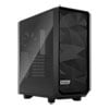 Fractal Meshify 2 Compact, Black, Mid Tower Chassis w/ Light Tint Glass Window, 2x 140mm Fans, USB 3.1 C, ATX/mATX/mITX