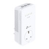 TP-LINK TL-WPA8631P (Single) AV1300 Gigabit Passthrough Powerline Extender, 3x GbE, 2.4/5Ghz Dual Band, Wi-Fi ac, White