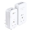 TP-LINK TL-WPA8631PKIT AV1300 Gigabit Passthrough Powerline Kit, 3x GbE, 1 Plug Socket, Wi-Fi ac, White