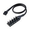 Akasa FLEXA FP5H 5 Fan PWM Splitter Hub Cable, Expands a Single Motherboard’s PWM Header Into 5 PWM Headers