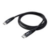1m Akasa AK-CBUB54-10BK USB Type-C to Type-C Charging Cable, 100W Power Delivery, Braided, 480Mbps Transfer Rate, Black