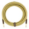 Fender - 10 Ft Deluxe Series Straight/Straight Instrument Cable, 24K gold-plated connectors (Tweed)