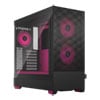 Black/Magenta TG RGB  - 2x pre-installed 120mm RGB Fans