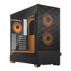 Black/Orange TG RGB  - 2x pre-installed 120mm RGB Fans