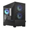 Fractal Pop Mini Air RGB, Black, MicroATX Chassis w/ TG Window, 3x 120mm RGB Fans, USB 3.0, mATX/mITX