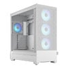 White TG RGB - 4x pre-installed 120mm RGB Fans