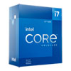 Intel Core i7 12700KF, S 1700, Alder Lake, 12 Cores, 20 Threads, 3.6GHz, 4.9GHz Turbo, 25MB Cache, 125W, Retail
