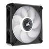120mm Corsair ML120 LED ELITE, Magnetic Levitation White LED Fan with AirGuide, Single Fan Pack, Black