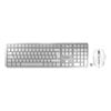 CHERRY DW 9100 SLIM Wireless Keyboard and Mouse Set, 6 Hot Keys, Battery Status, BT/2.5Ghz, Adjustable DPI, Nano USB