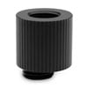 EK Quantum Torque Rotary Offset 3 Adapter, Black, Male/Female, G1/4" Revolvable Adapter Fitting, CNC Machined Brass