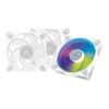 120mm 3 Pack Arctic P12 PWM PST A-RGB 0dB, 5 Blade, ARGB ,Static Pressure, 2000rpm, 48.8CFM, Fluid Dynamic Bearing,White