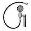 EK-Loop Leak Tester Flex, Top-Mounted Pressure Gauge, Flexible Tubing, G1/4”, Nickel