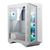 MSI MPG GUNGNIR 110R Mid Tower Chassis w/ Tempered Glass Window, White, 4x 120mm ARGB Fans, USB Type-C, ATX/mATX/mITX