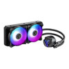 MSI MAG CoreLiquid 240R V2 Liquid Cooler, 2x 120mm ARGB Fans, Aluminium, 240mm Radiator, Intel/AMD