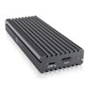 ICY BOX IB-1817MC-C31, External M.2 SSD Enclosure, PCIe 3.0x2/SATA III,  USB3.1 Gen 2 Type-C, 10Gbit/s, Aluminium, Grey