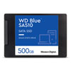 500GB WD Blue SA510, 2.5" SSD, SATA III - 6Gb/s, Read 560MB/s, Write 510MB/s, 90k/82k IOPS