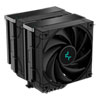 DeepCool AK620 ZERO DARK CPU Cooler, 2x120mm Fan, 1850rpm, 68.99 CFM, PWM, Aluminium Fins, Copper Heatpipes, Intel/AMD