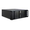 Inter-Tech 4U-4098-S Server Case Supports 6x 2.5" Internal HDD, 2x 80mm Fans, 2x USB 2.0, Lockable Front Doors  w/o PSU