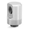 EK Quantum Torque Rotary90° G1/4" Revolvable Adapter Fitting, Satin Titanium, Male/Female, CNC Machined Brass