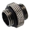 XSPC G1/4 5mm Male To Male Fitting, Brass, Black Chrome, Tool-Free Installation