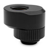 EK Quantum Torque Rotary Offset 7 Adapter, Black, Male/Female, G1/4" Revolvable Adapter, CNC Machined Brass