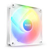 120mm NZXT F120 RGB Core Single Fan, White, 7 Blades, 500-1800rpm, 78.86 CFM, 33.8dB, Fluid Dynamic Bearing, 4-Pin PWM