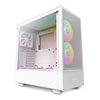 NZXT H5 Flow RGB, White, Mid Tower Chassis w/ Tempered Glass Window, 2x 140mm RGB Fans, USB 3.2 Type-C, ATX/mATX/mITX