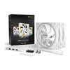 140mm be quiet! Light Wings White Triple Pack (3), High Airflow, 7 Blade, Upto 1500RPM, 56CFM, 23.3dB Max, 4-Pin PWM