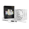 140mm be quiet! Light Wings White Triple Pack(3), High Speed, 9 Blade, Upto 2200RPM, Upto 71.7CFM, 31dB Max, 4-Pin PWM
