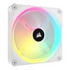 140mm CORSAIR iCUE LINK QX140 RGB White, 7 Blade, PWM, ARGB LEDs, Magnetic Bearing, Single Fan Expansion Kit, iCUE LINK