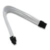 Xclio 8-pin to 6+2-pin Braided PCIe Cable, White