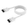 CORSAIR iCUE LINK Cables, White, 1x 600mm with Straight Connectors, Up To 7 Amps Current, Flexible Positioning Options