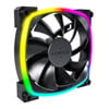 120mm Montech AX120 PWM Fan, Black, ARGB, 9 Blade, 800-1600rpm, 59 CFM, Hydro Dynamic Bearing, 4-Pin
