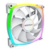 140mm Montech AX140 PWM Fan, White, ARGB, 9 Blade, 600-1600rpm, 90.5 CFM, Hydro Dynamic Bearing, 4-Pin