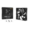 140mm be quiet! Pure Wings 3, 7 Blade, Upto 1200RPM, Upto 57.4CFM Airflow, 21.9dB Max, PWM