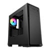 CiT Dark Soul Black Midi ARGB Black Mid Tower Chassis, 1x 120mm ARGB Fan, mITX/mATX/ATX
