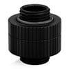 EK Quantum Torque Extender Rotary Adapter, Black, Male/Male, G1/4" Adapter, CNC Machined Brass