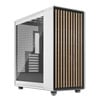 Fractal North XL Chalk White Mid Tower Chassis, Clear Glass Side Panel, 3x 140mm Fans, mITX/mATX/ATX/E-ATX(330mm)