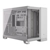 Corsair 2500X PC Gaming Case, White, Dual Chamber w/ Tempered Glass Panels, mATX/mITX