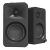 Kanto - ORA, 100W Powered Reference Desktop Speakers with Bluetooth, 3" Woofers - Black  (Pair)