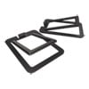 Kanto - S2, Desktop Speaker Stands with 16° of Vertical Tilt - Black