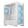 White - 4x pre-installed 120mm ARGB fans