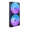 240mm NZXT F240 RGB Core Uni-body Fan, Black, 500-2400rpm, 75.12CFM, 30dB, 4-Pin PWM