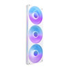 360mm NZXT F360 RGB Core Uni-body Fan, White, 500-2400rpm, 75.12CFM, 30dB, 4-Pin PWM