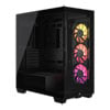 Black iCUE LINK - 3x pre-installed Corsair RX120 RGB Fans